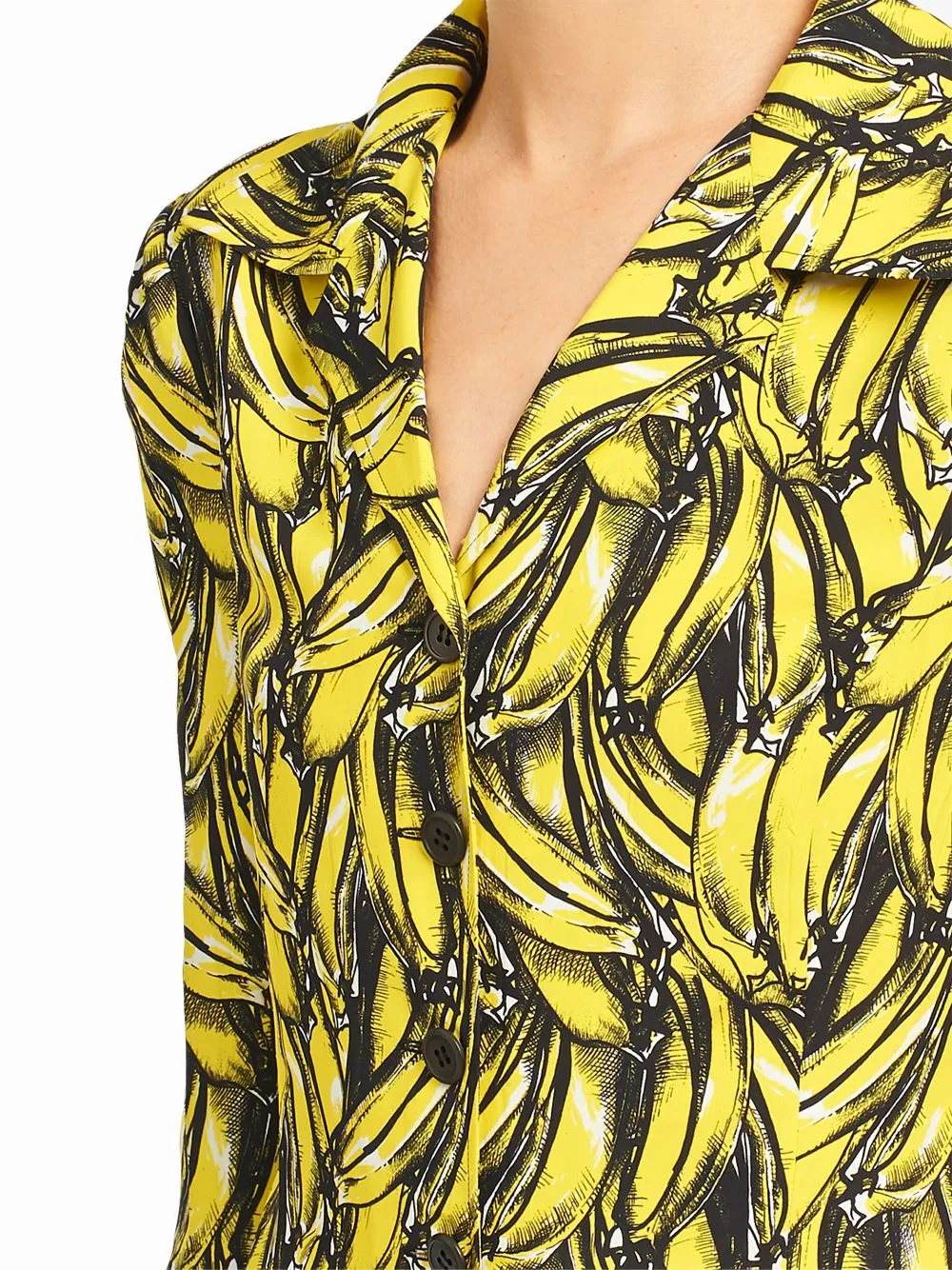 Prada Banana Print Midi Dress - Size 44