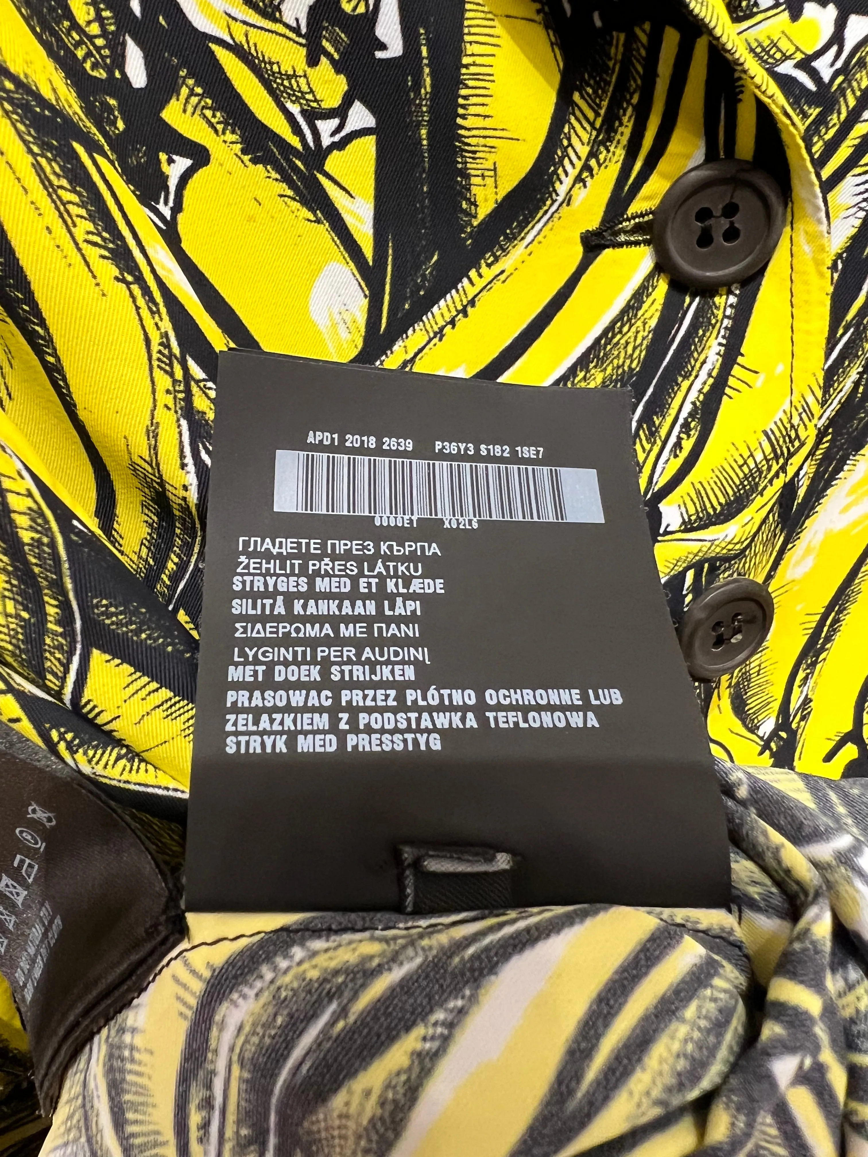 Prada Banana Print Midi Dress - Size 44