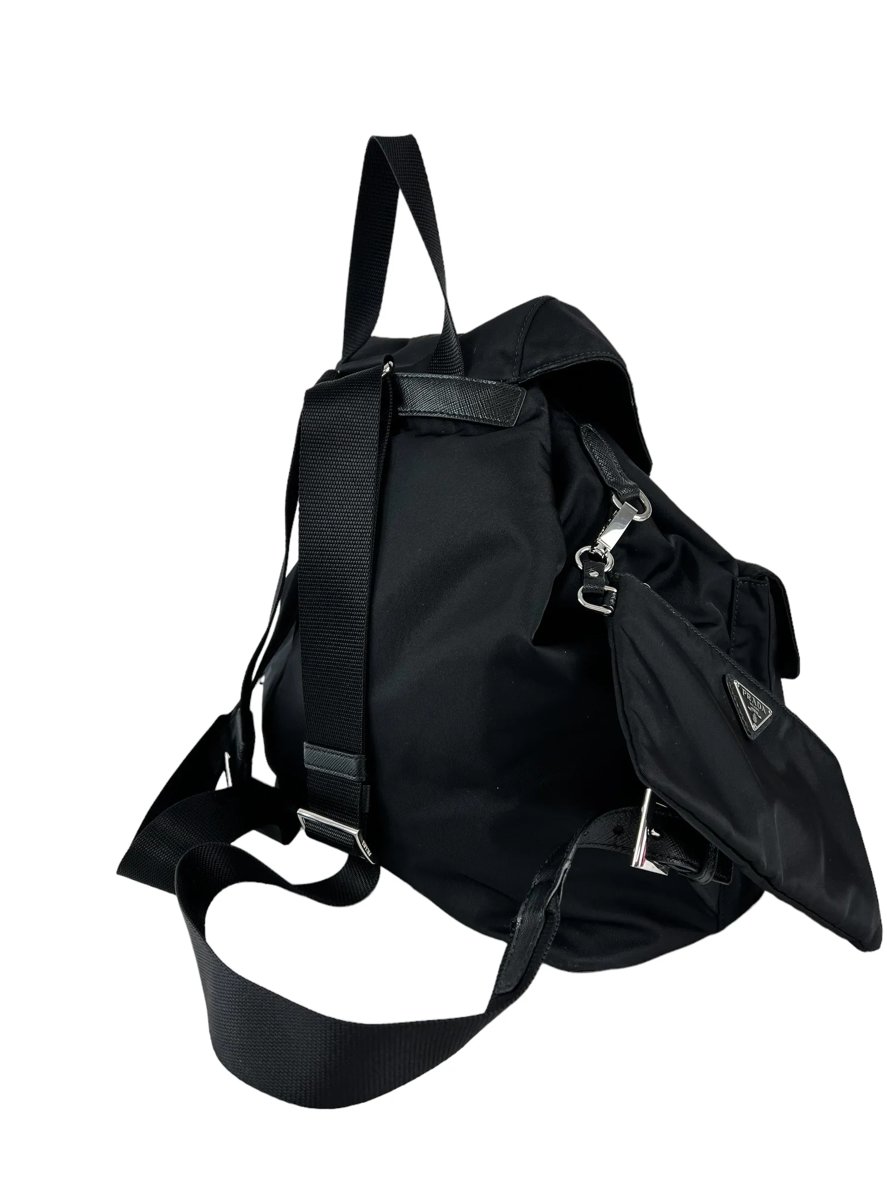 Prada Black Nylon Medium Backpack