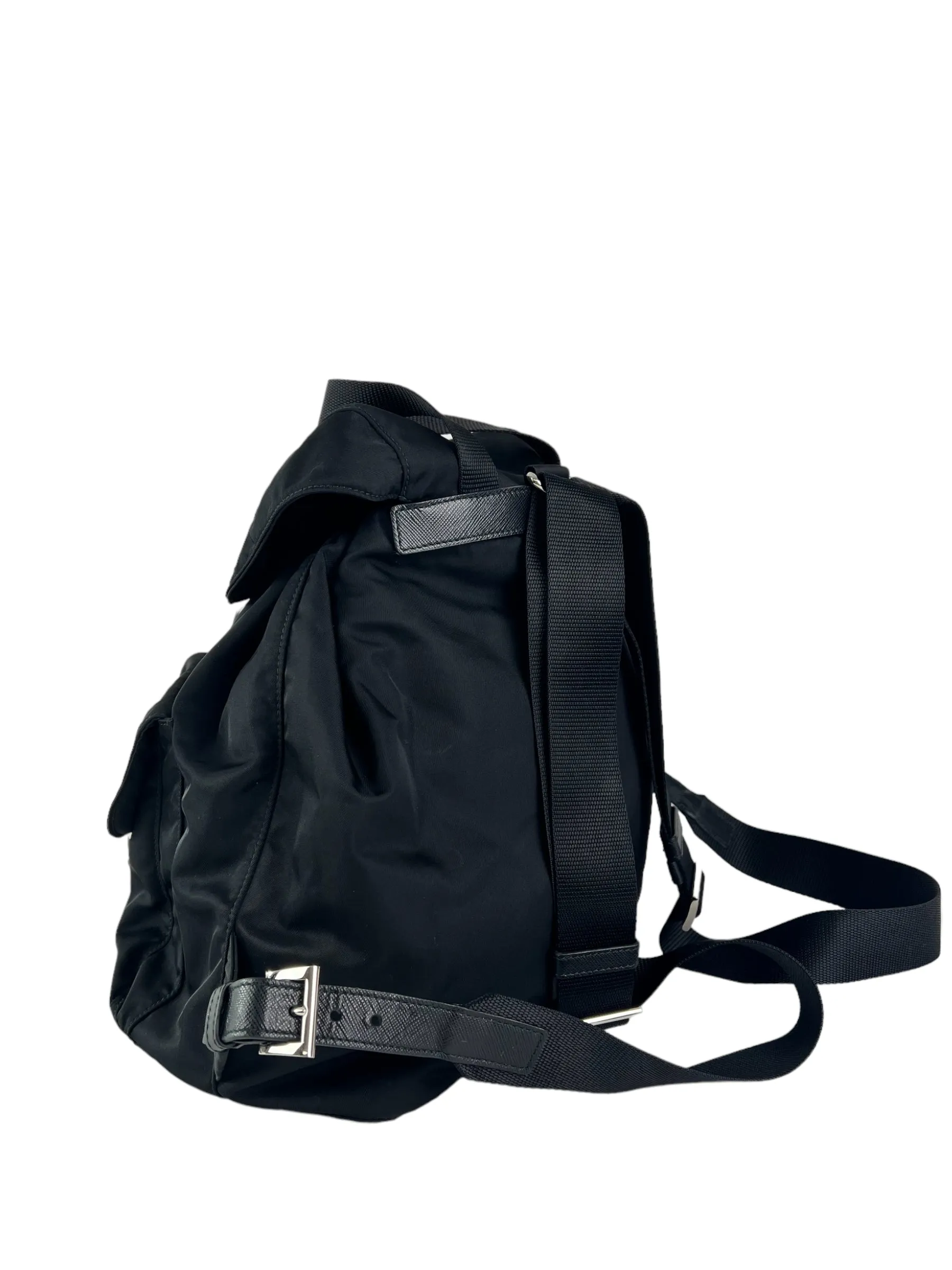 Prada Black Nylon Medium Backpack