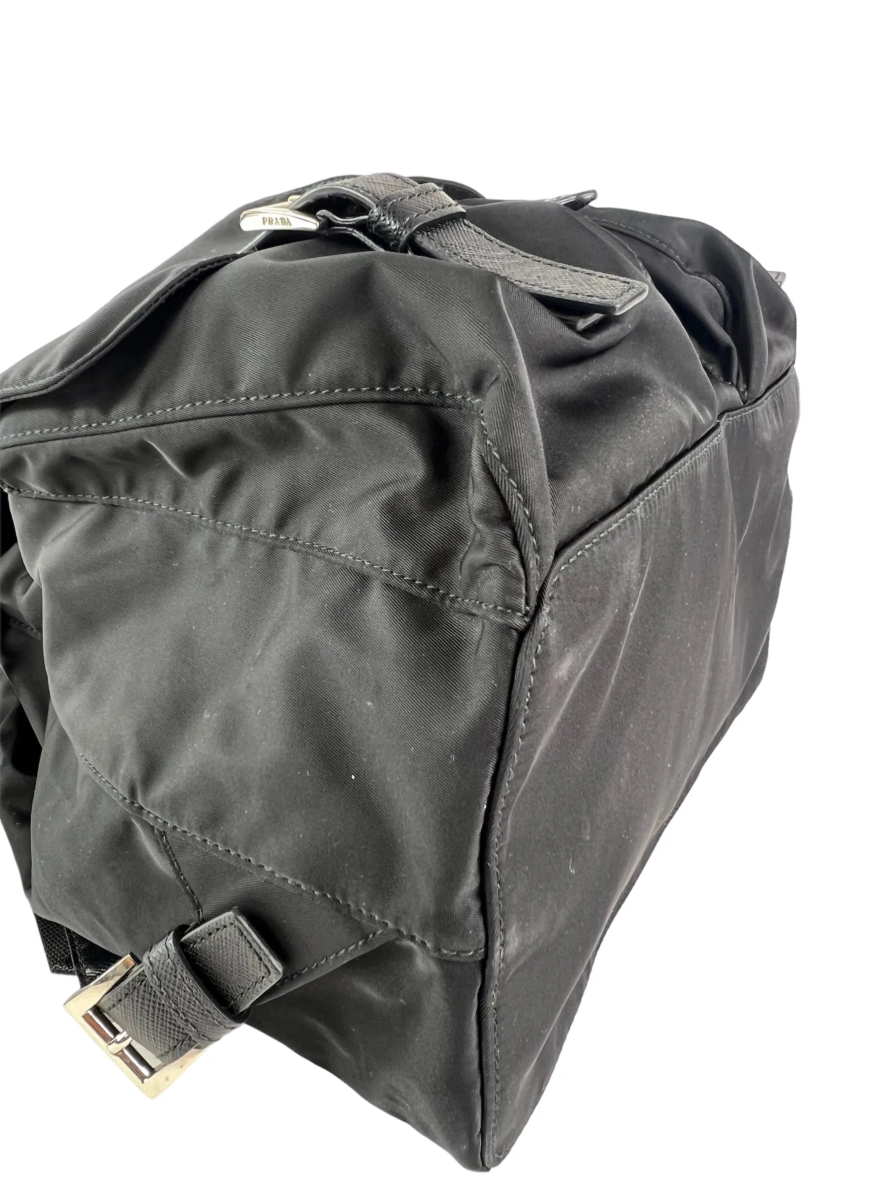 Prada Black Nylon Medium Backpack