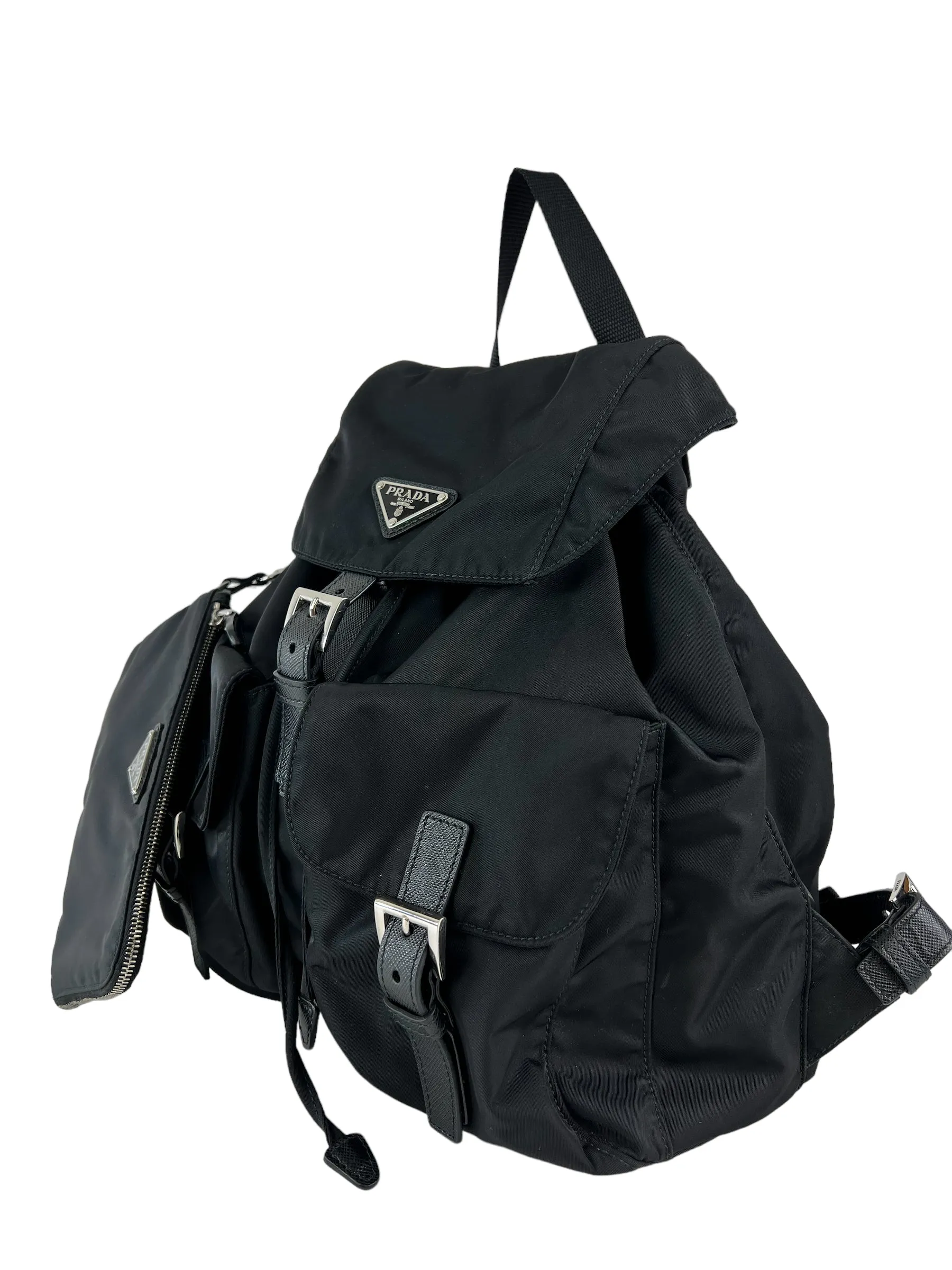 Prada Black Nylon Medium Backpack