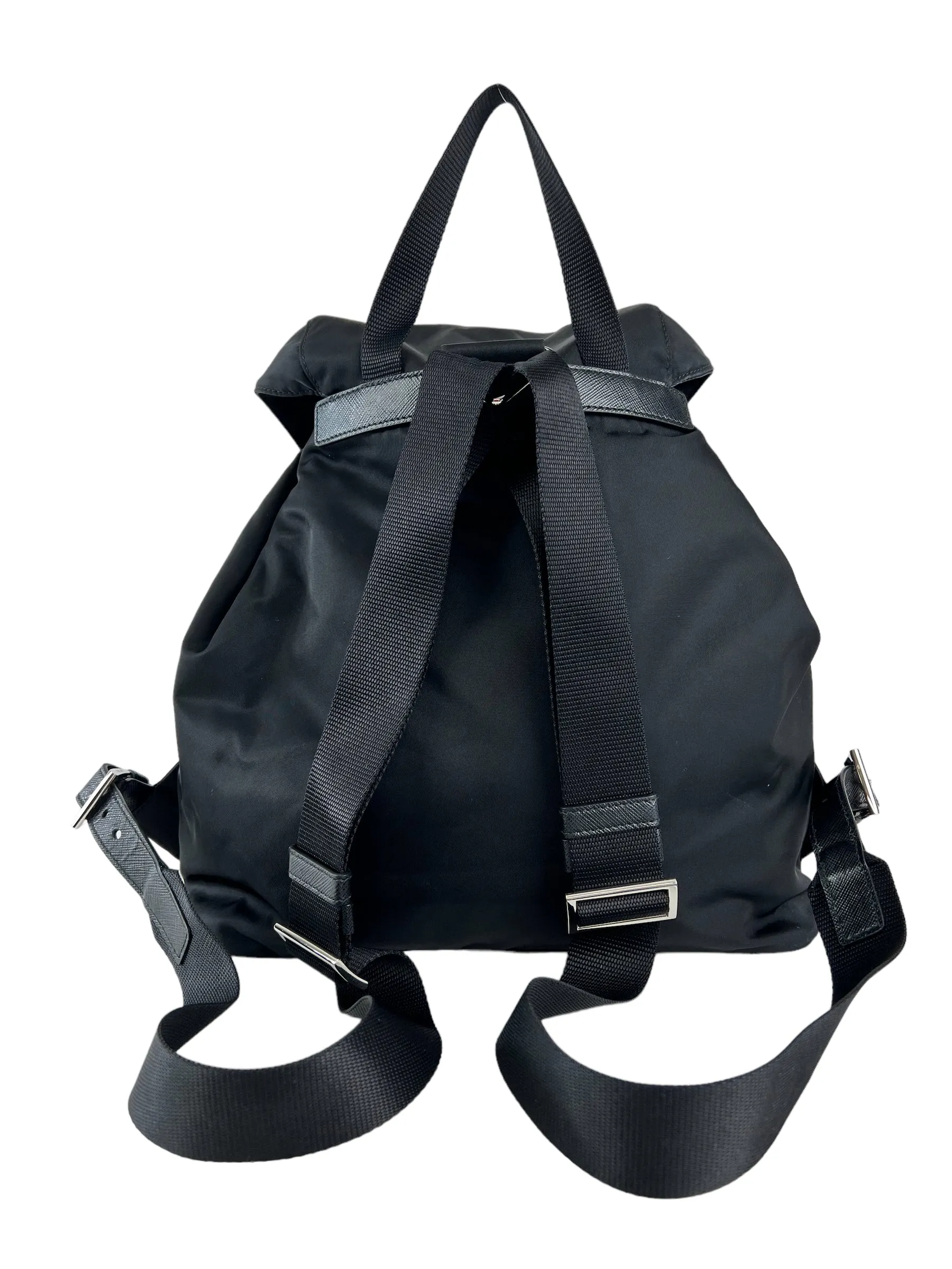 Prada Black Nylon Medium Backpack