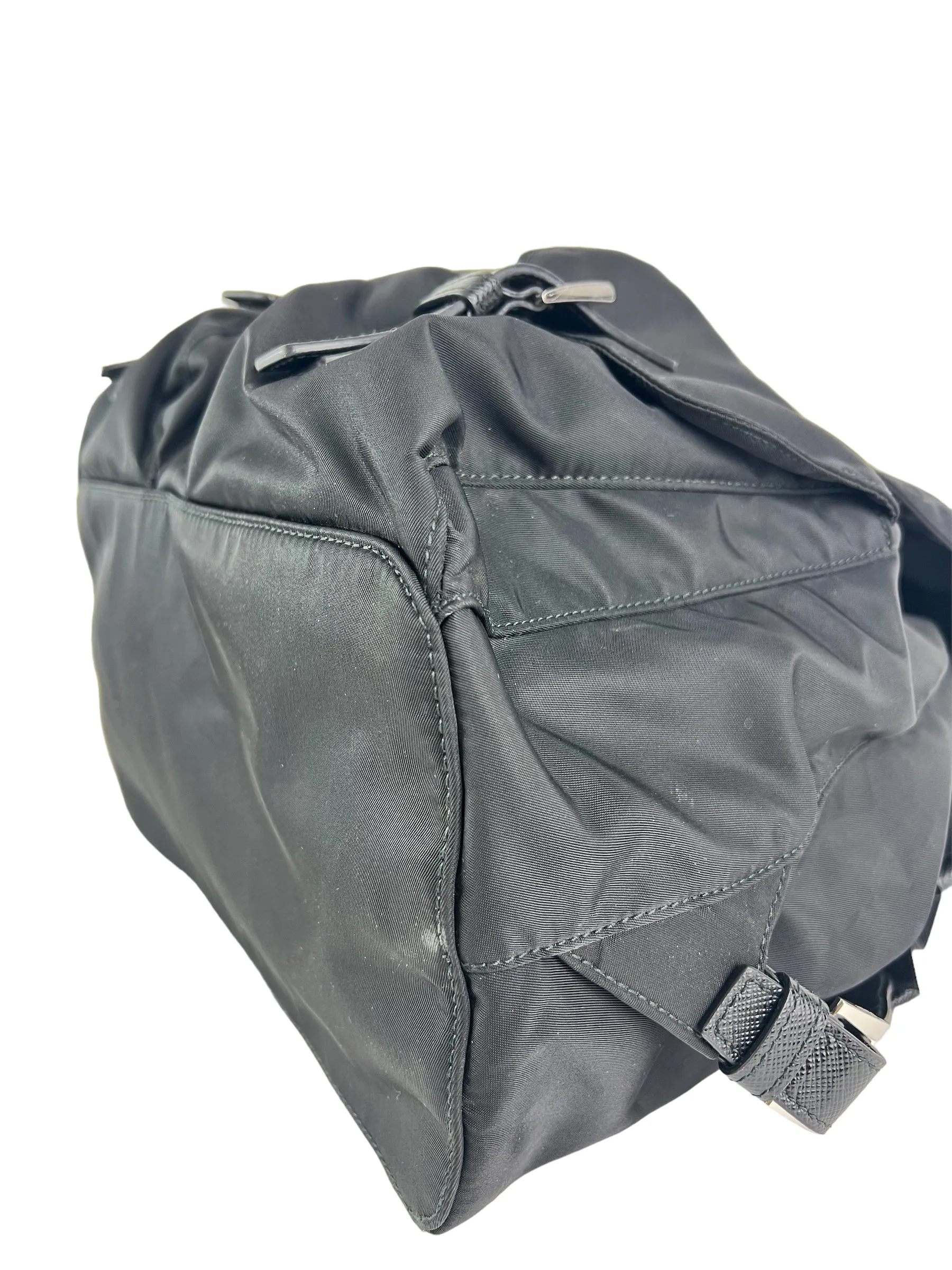 Prada Black Nylon Medium Backpack