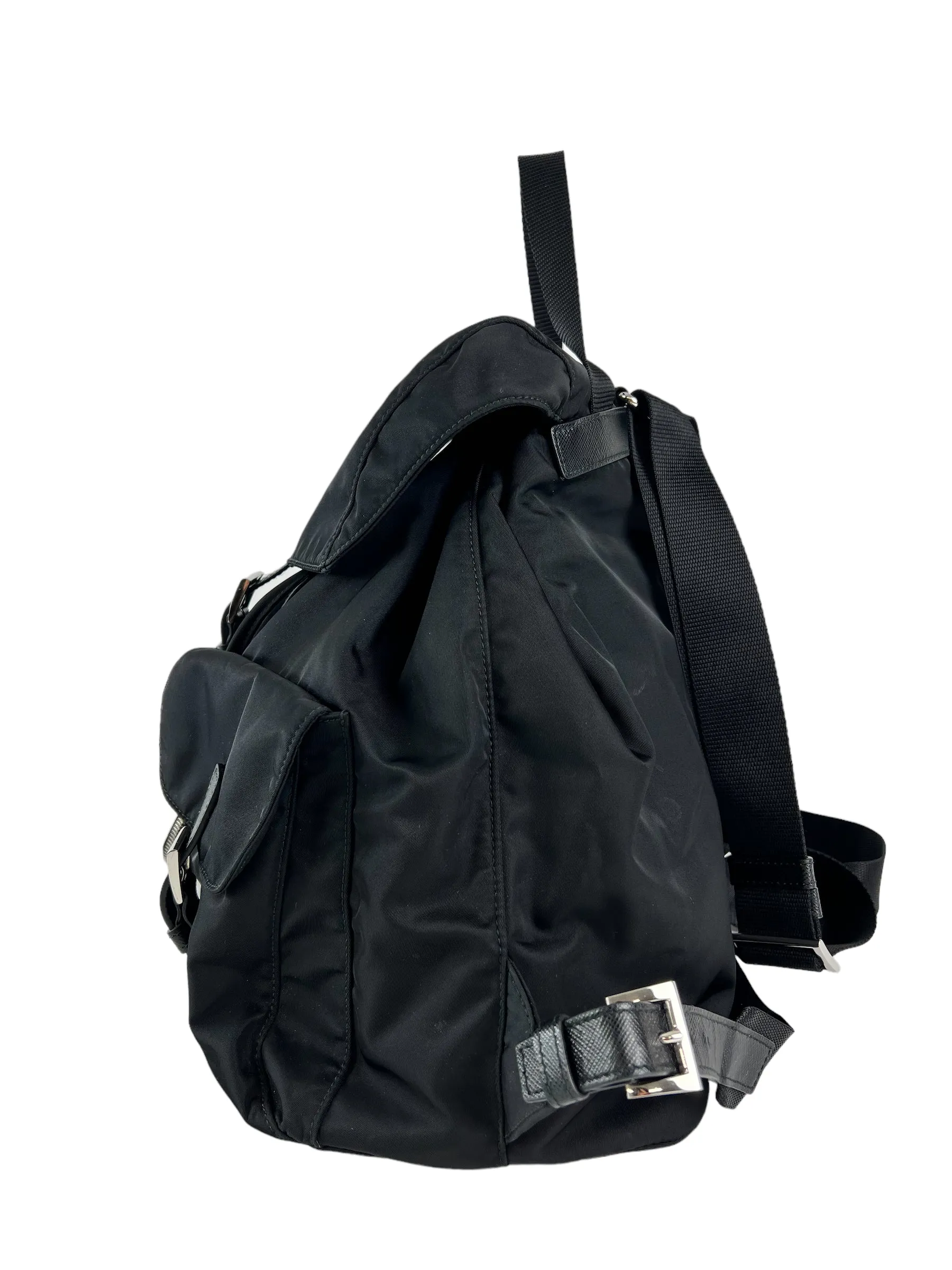 Prada Black Nylon Medium Backpack