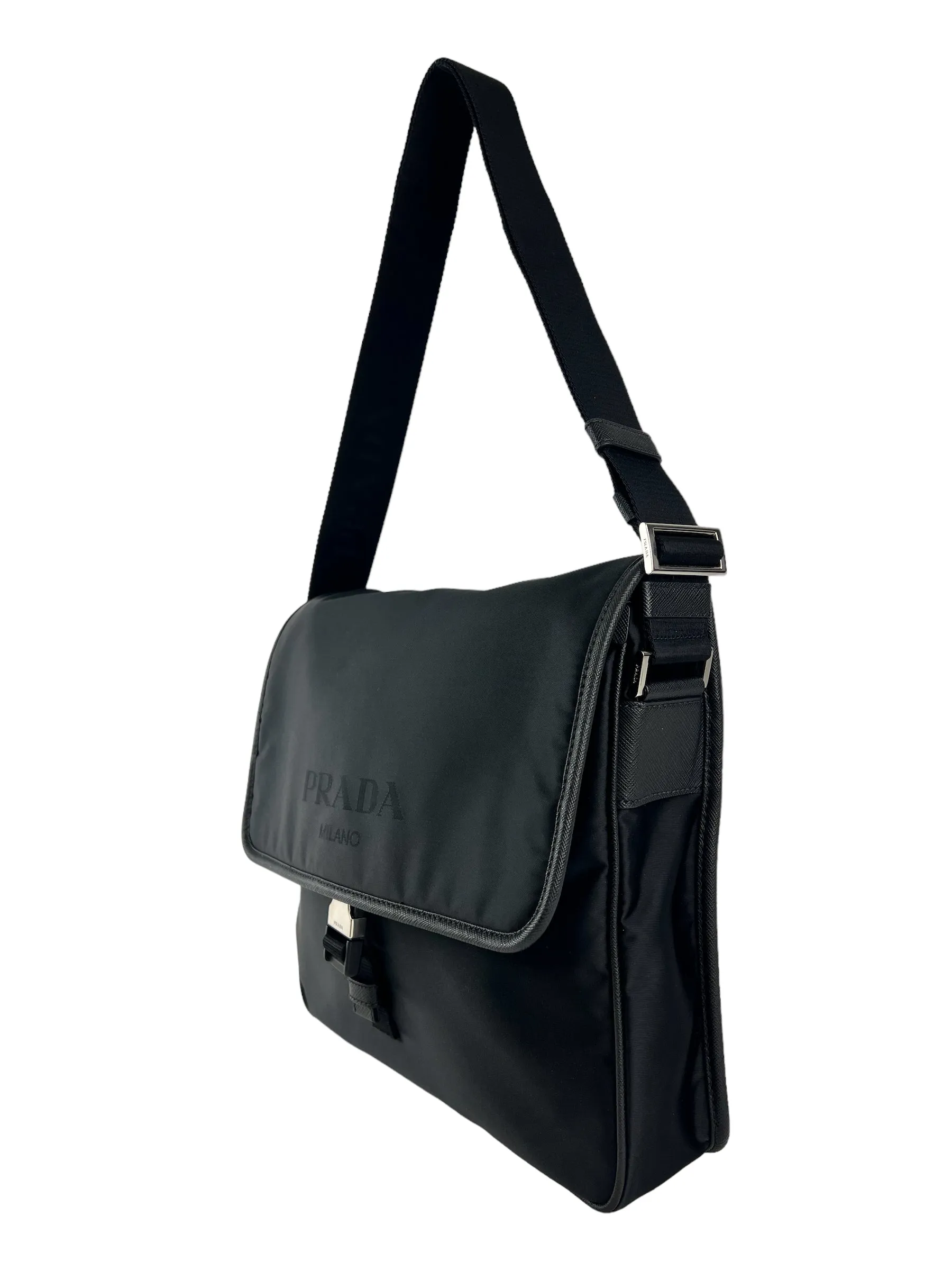 Prada Black Nylon Messenger