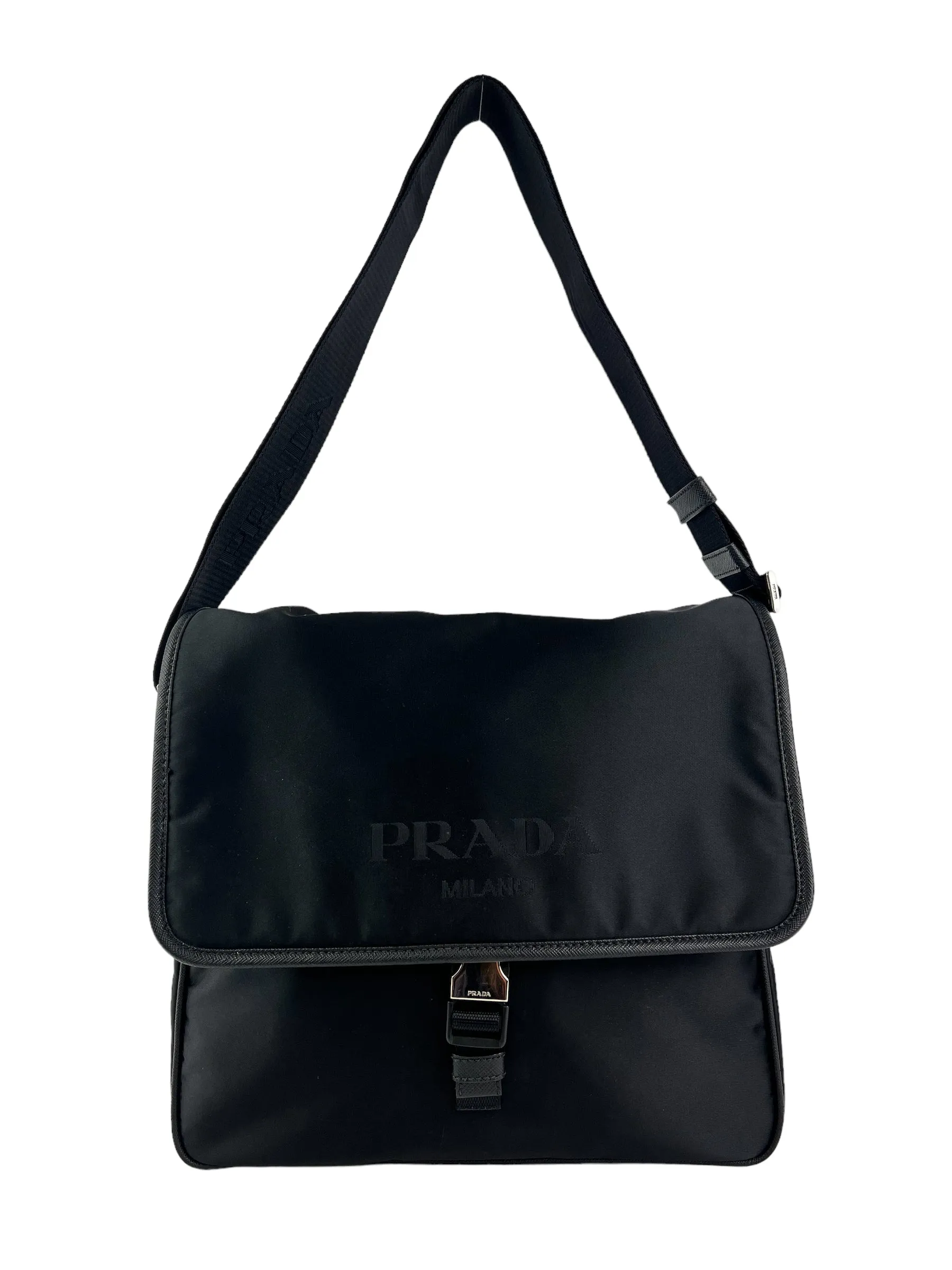 Prada Black Nylon Messenger