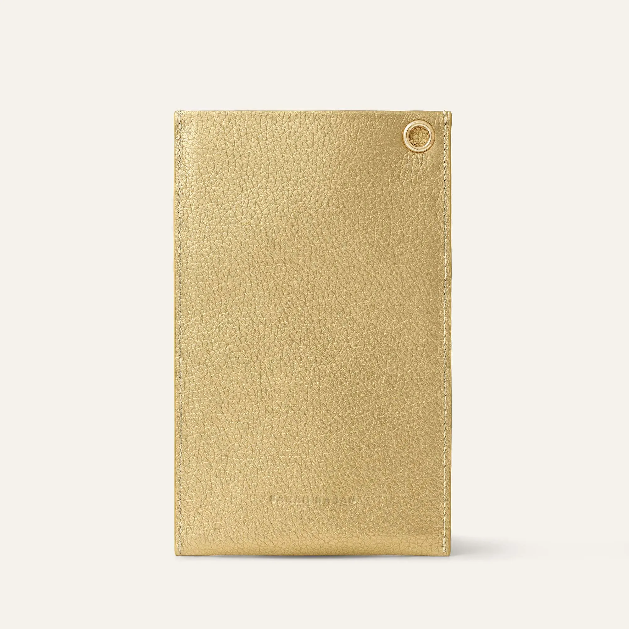Primrose Pouch | Shimmer Metallic Gold with Gold hardware