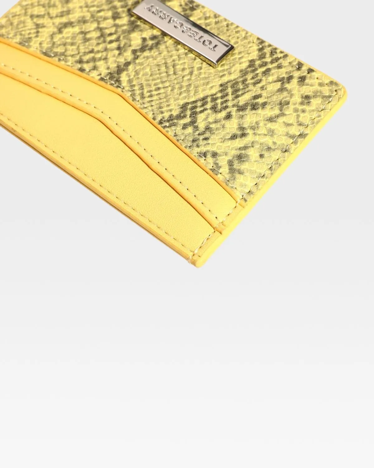 PY Card Holder Wallet in Yellow