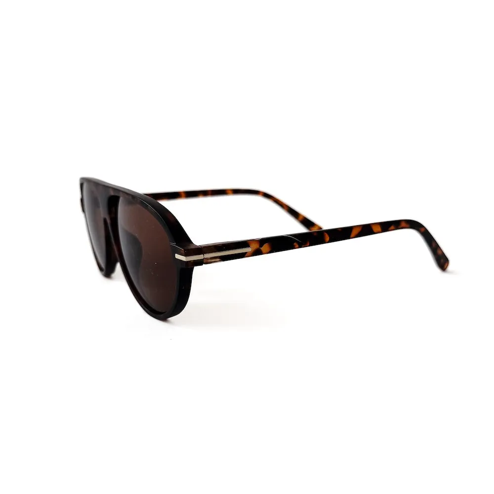 Retro Oval Flat Sunglasses