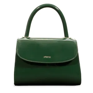 Riona Luna RFID Patent Mini Top Handle Black