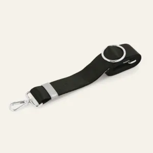 River Strap | Black with Silver hardware