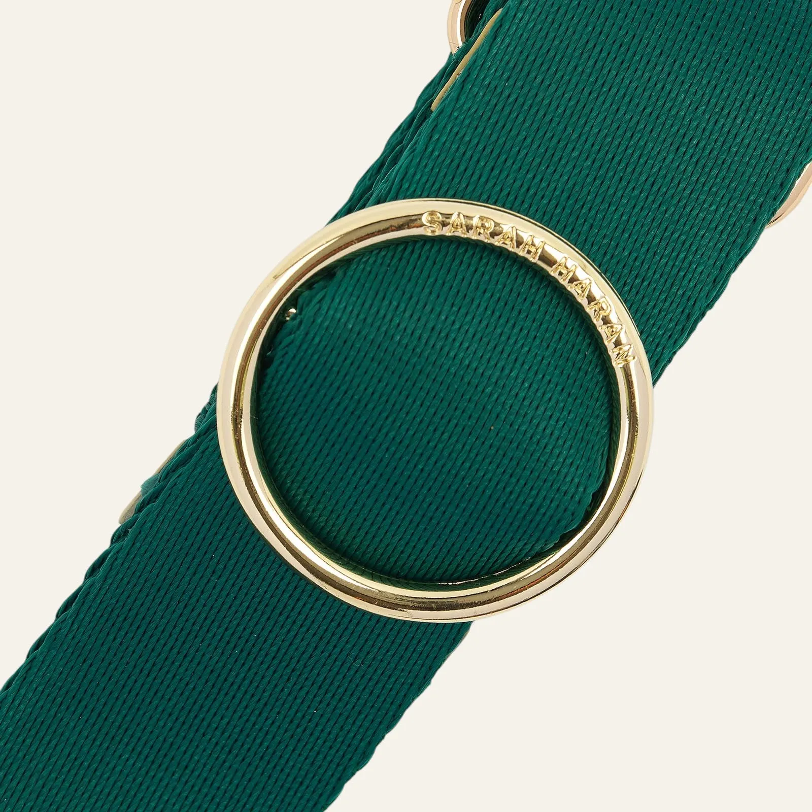 River Strap | Green with Gold hardware