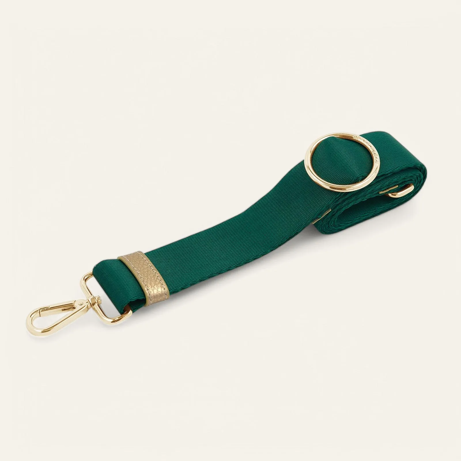 River Strap | Green with Gold hardware