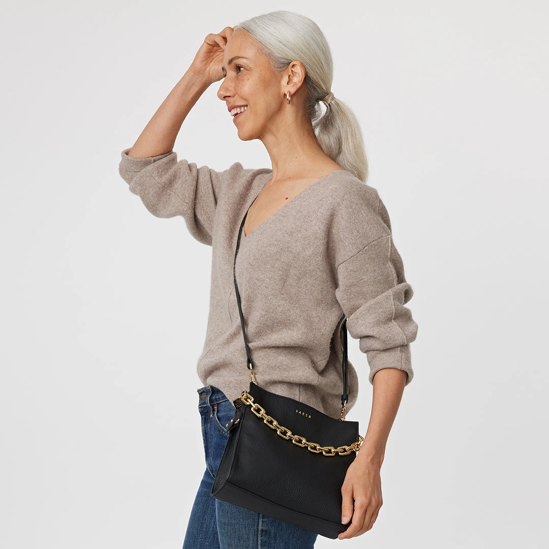 Saben Feature Handle Chunky Chain Gold