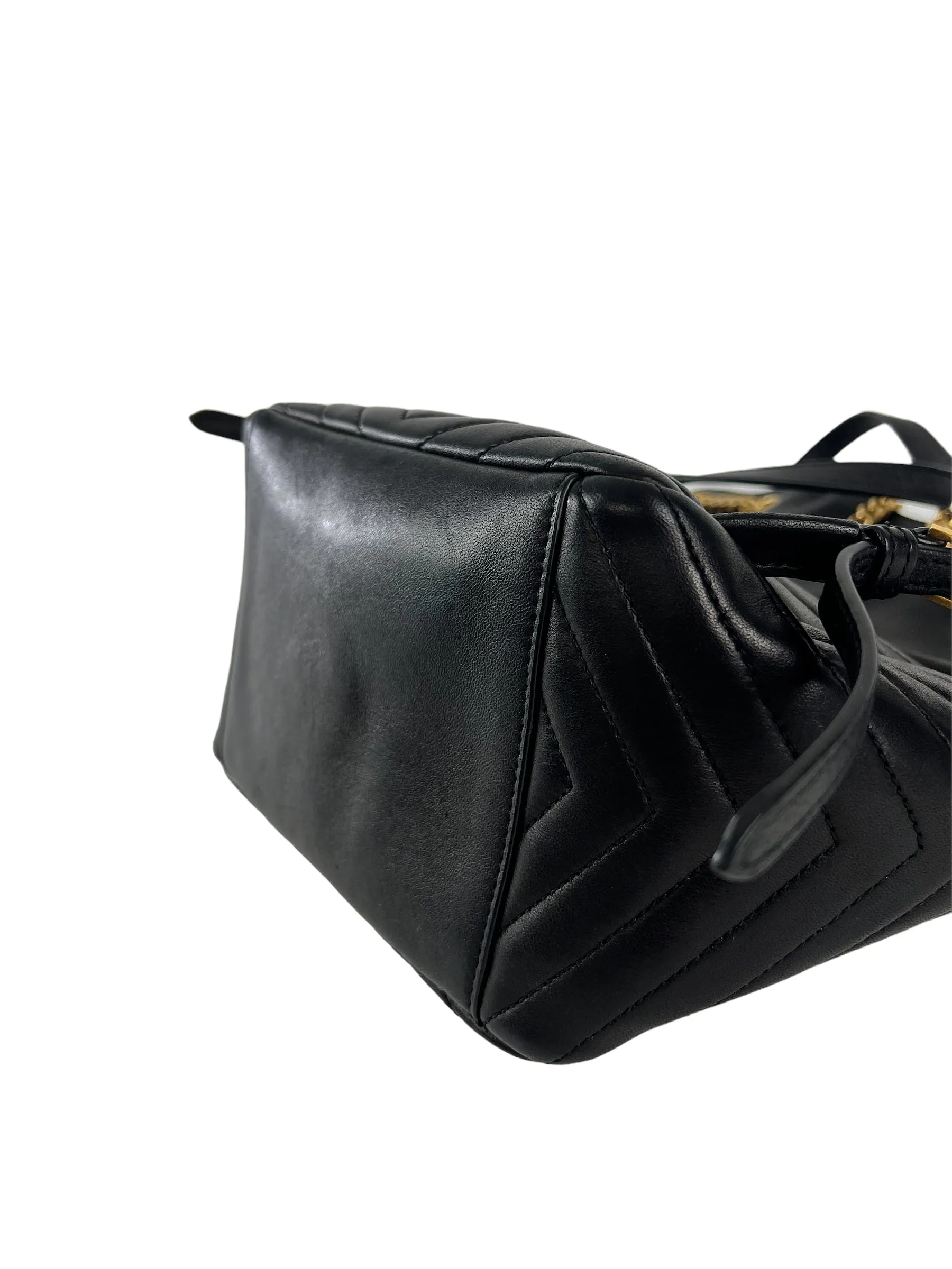 Saint Laurent Black Quilted Lambskin Leather Joe Backpack