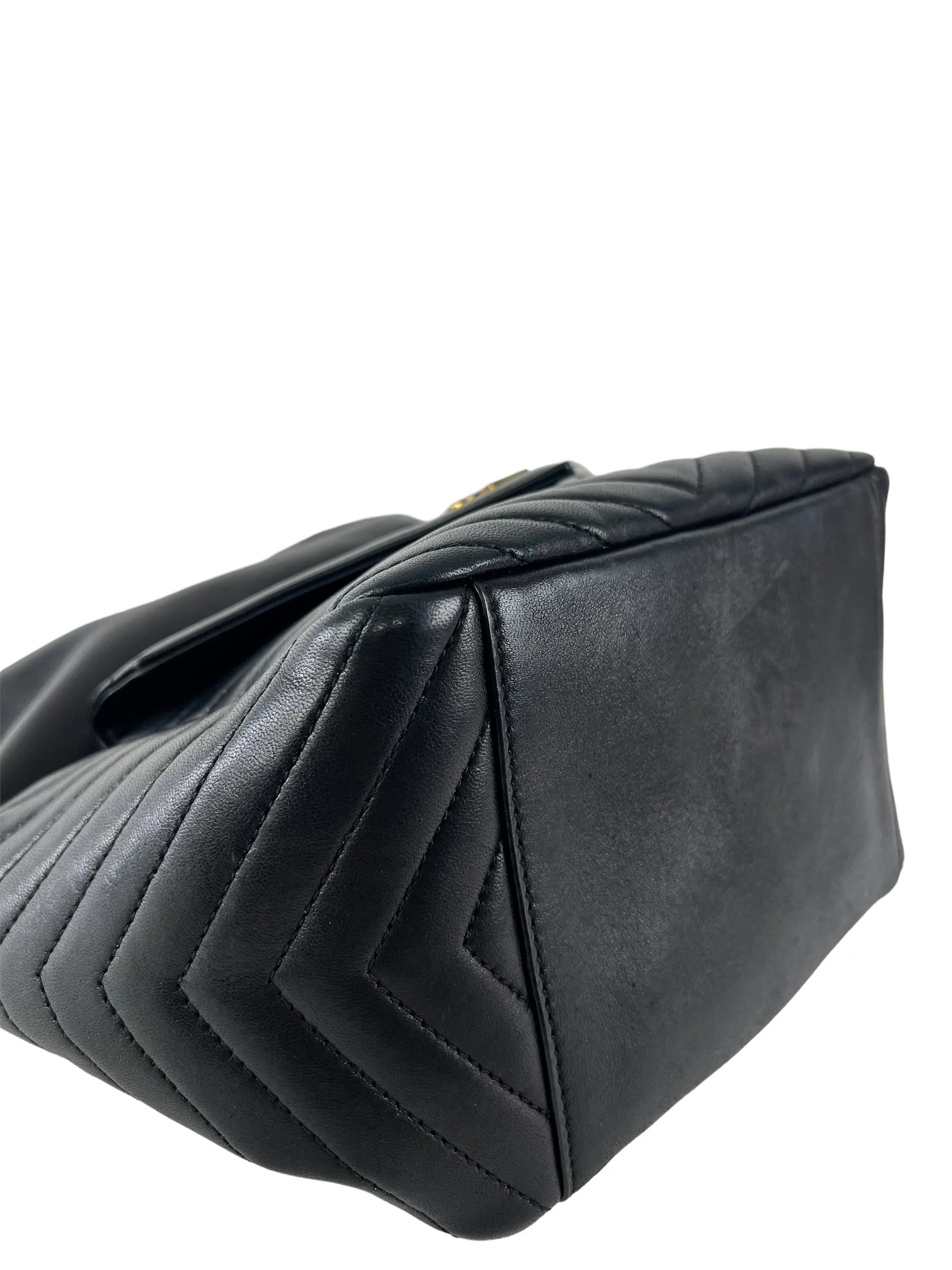 Saint Laurent Black Quilted Lambskin Leather Joe Backpack