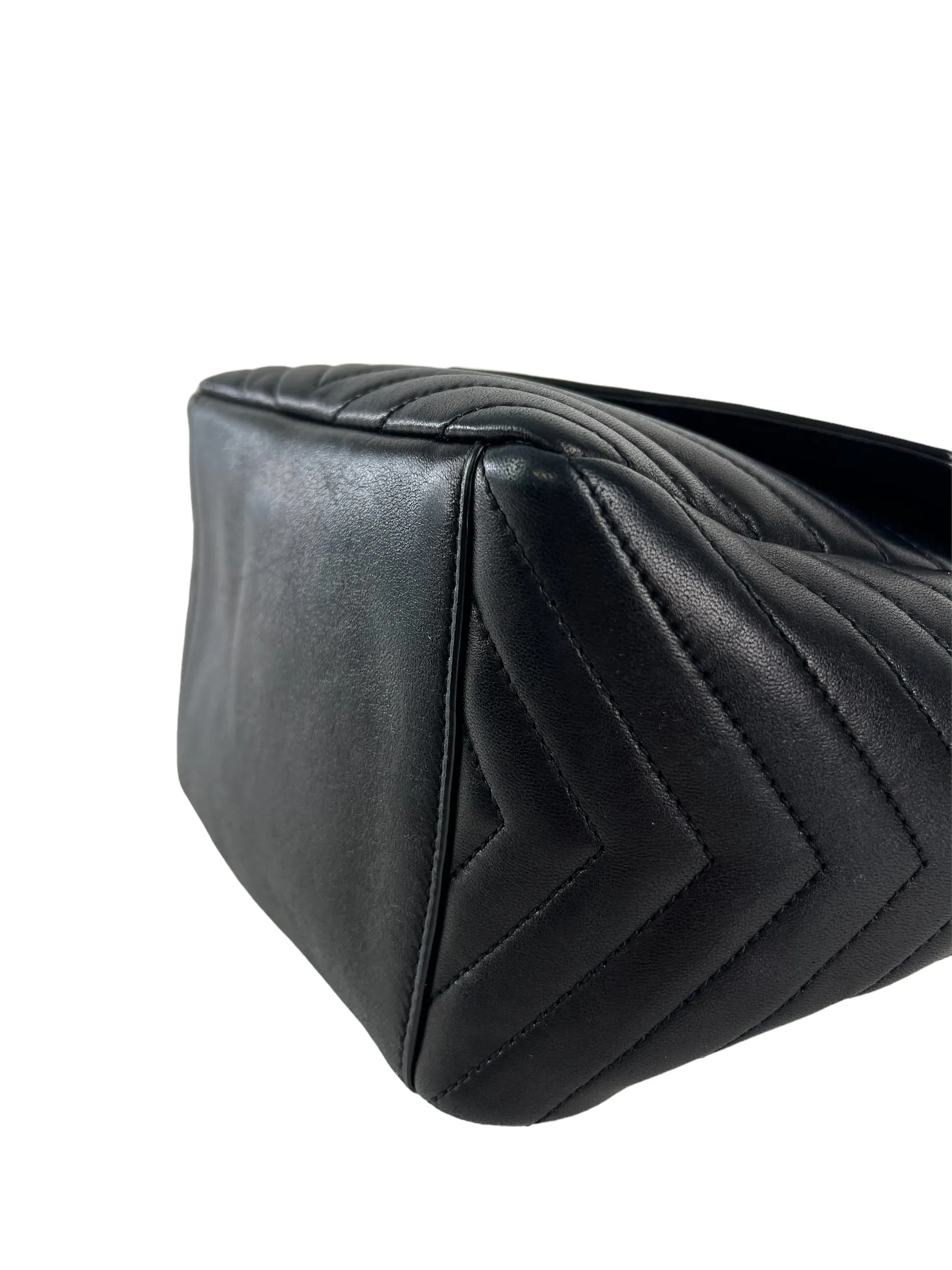 Saint Laurent Black Quilted Lambskin Leather Joe Backpack