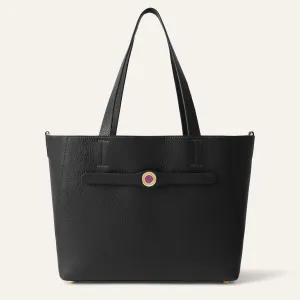 Sarah Tote | Black with Gold hardware