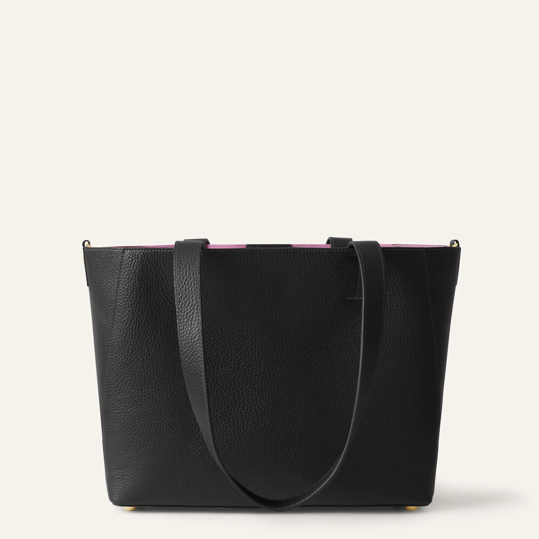Sarah Tote | Black with Gold hardware