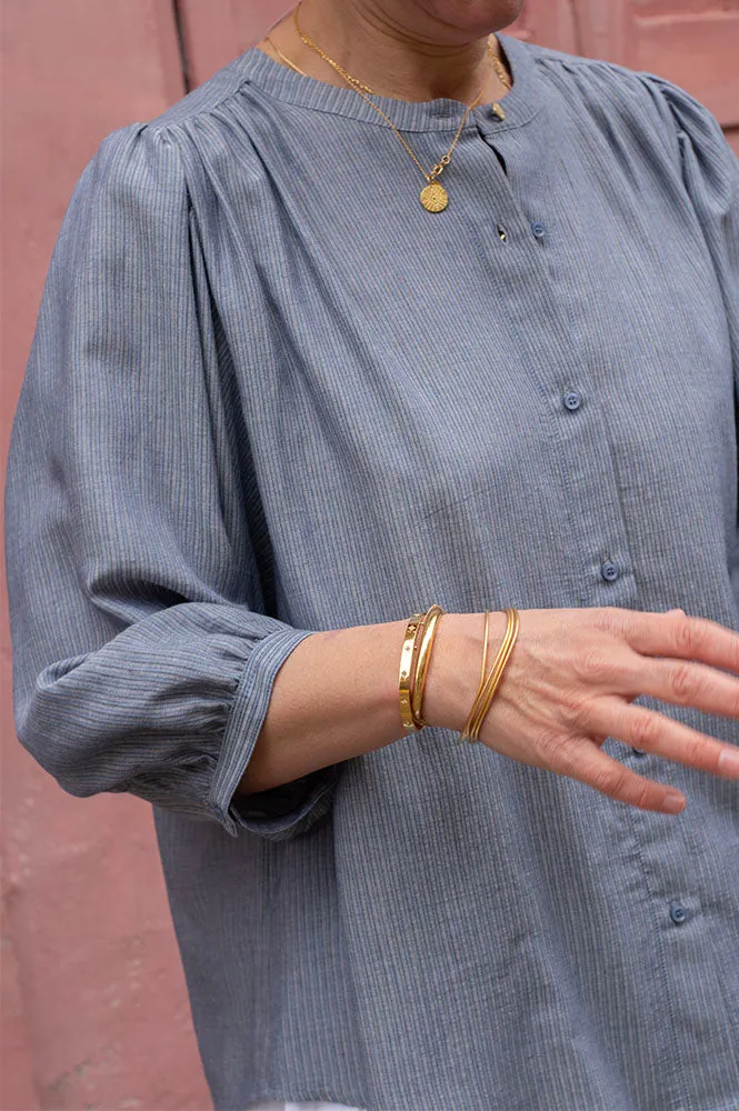 Sessùn A View Chambray Blue Blouse