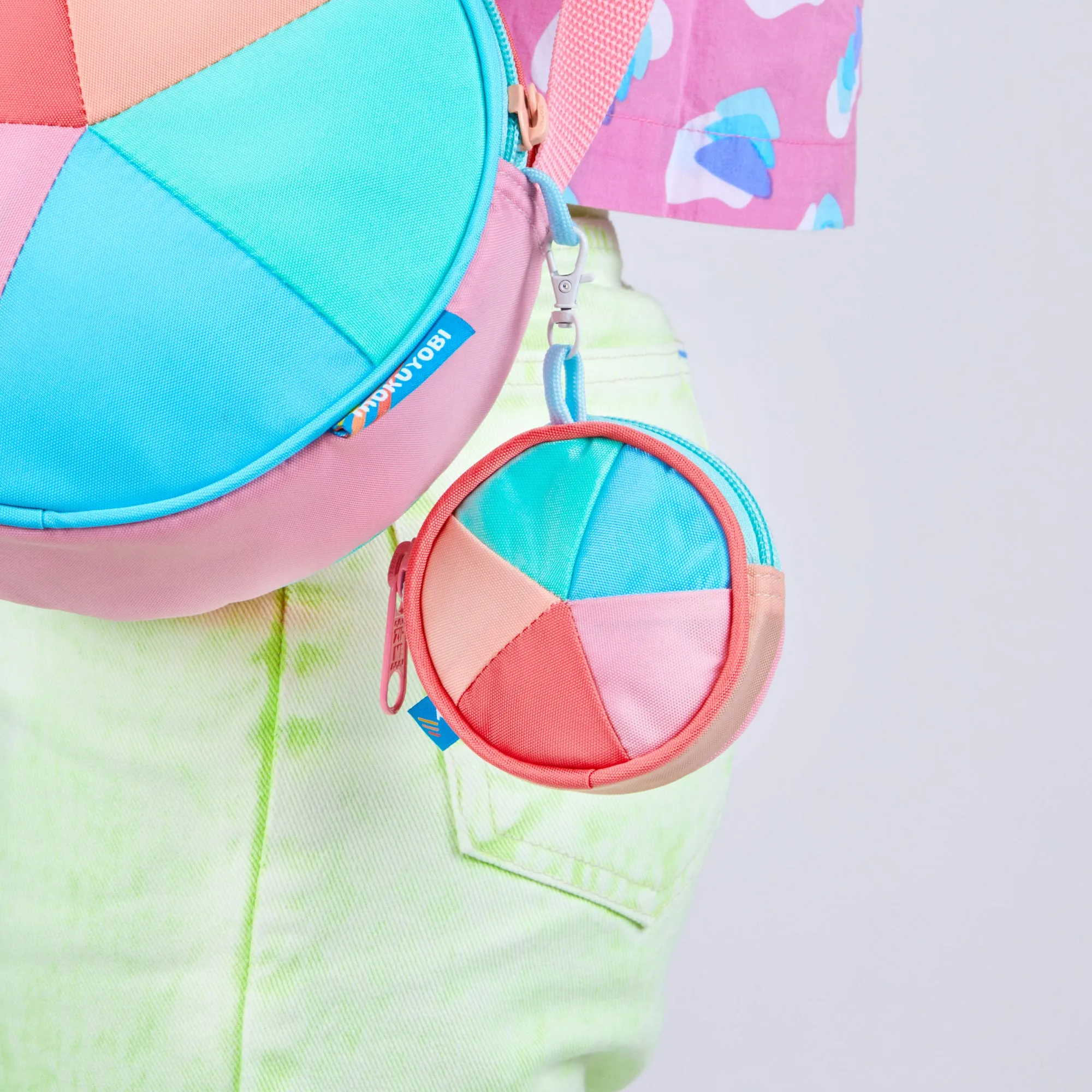 Sherbet Spiral Coin Pouch Keychain