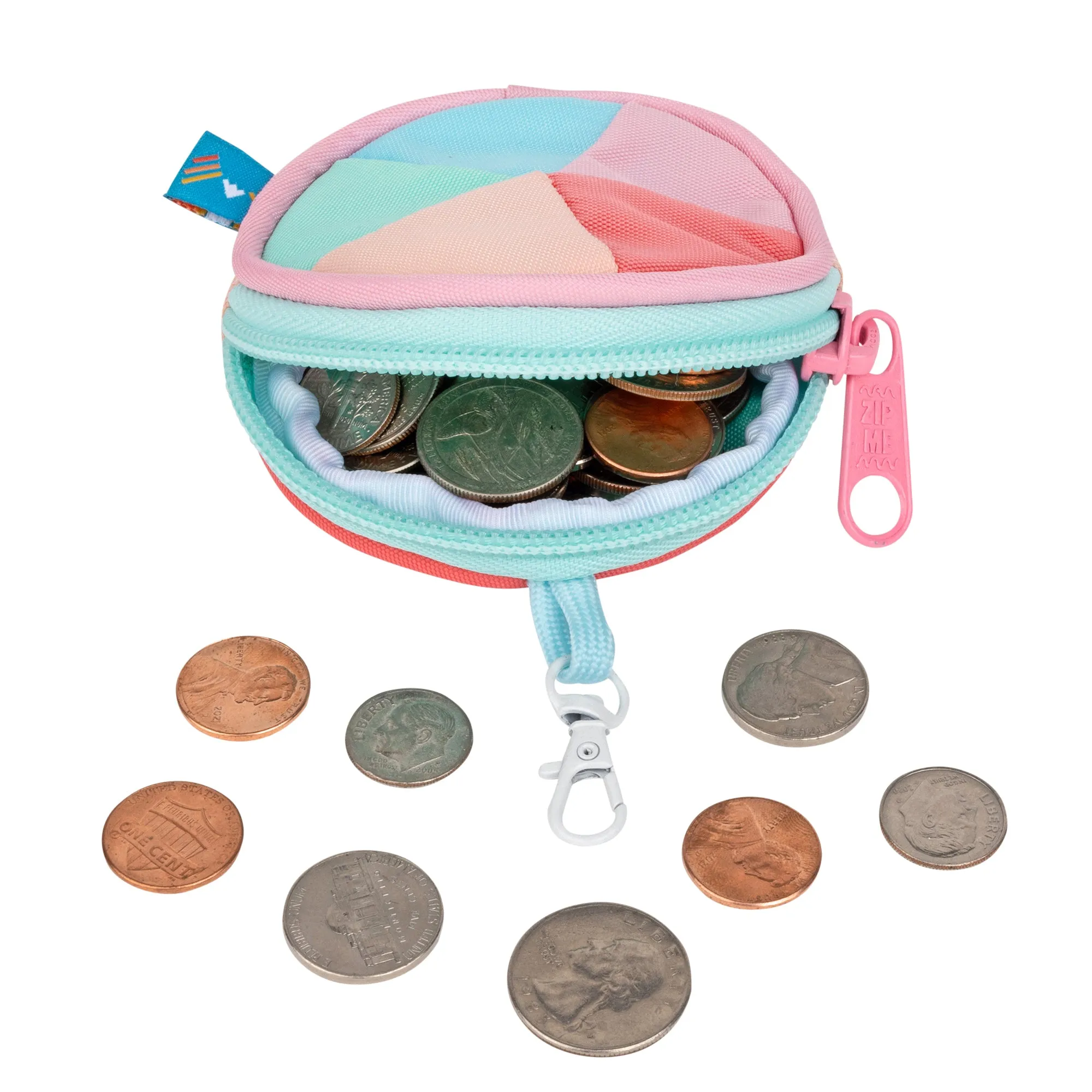 Sherbet Spiral Coin Pouch Keychain