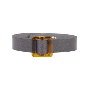 Square Resin Ornament Bracelet  with Snap Closure