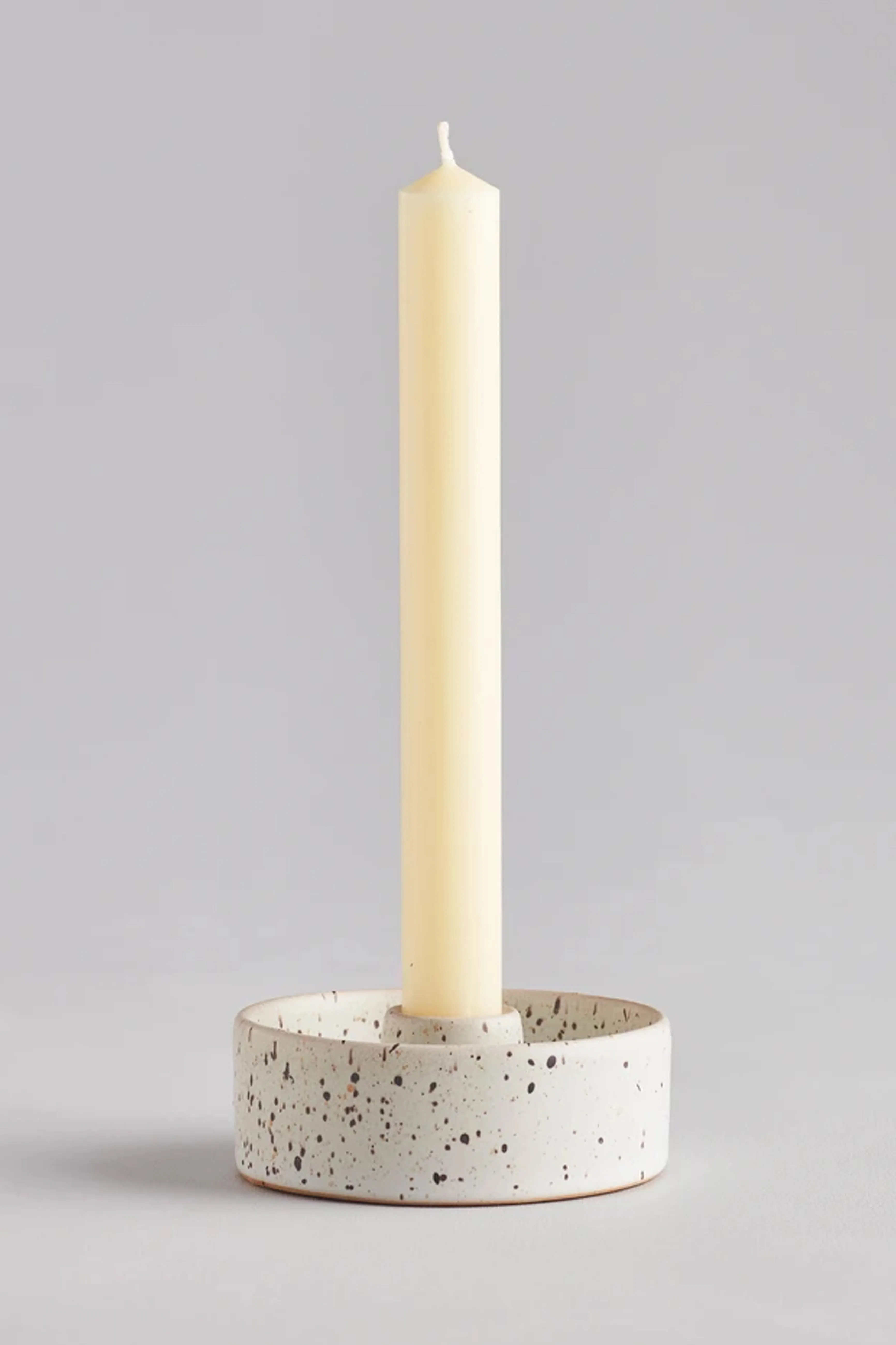 St. Eval Speckled Stone Candle Holder