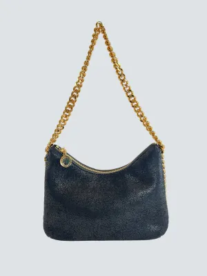 Stella McCarthy Black Faux Leather Falabella Shoulder Bag