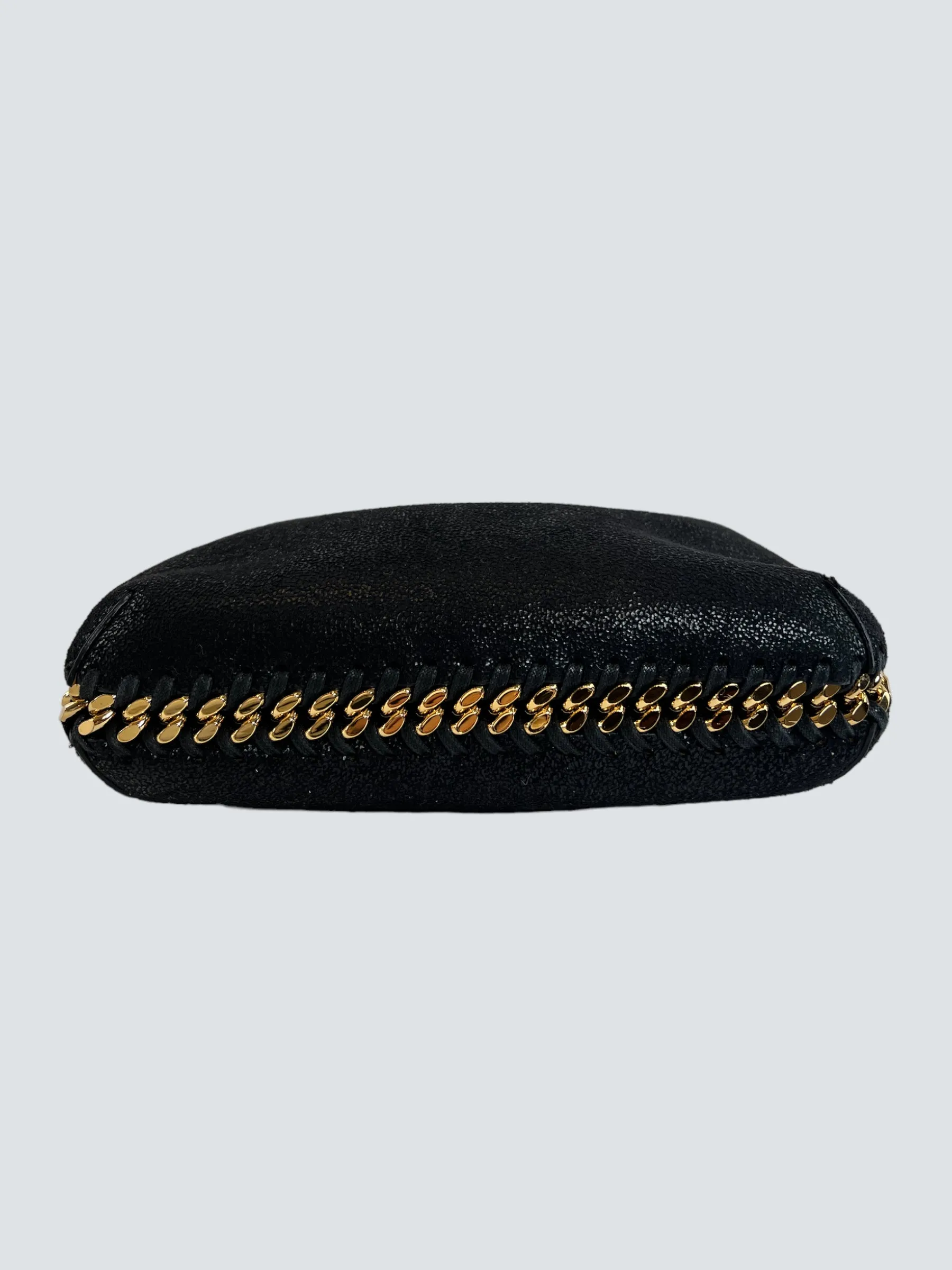 Stella McCarthy Black Faux Leather Falabella Shoulder Bag
