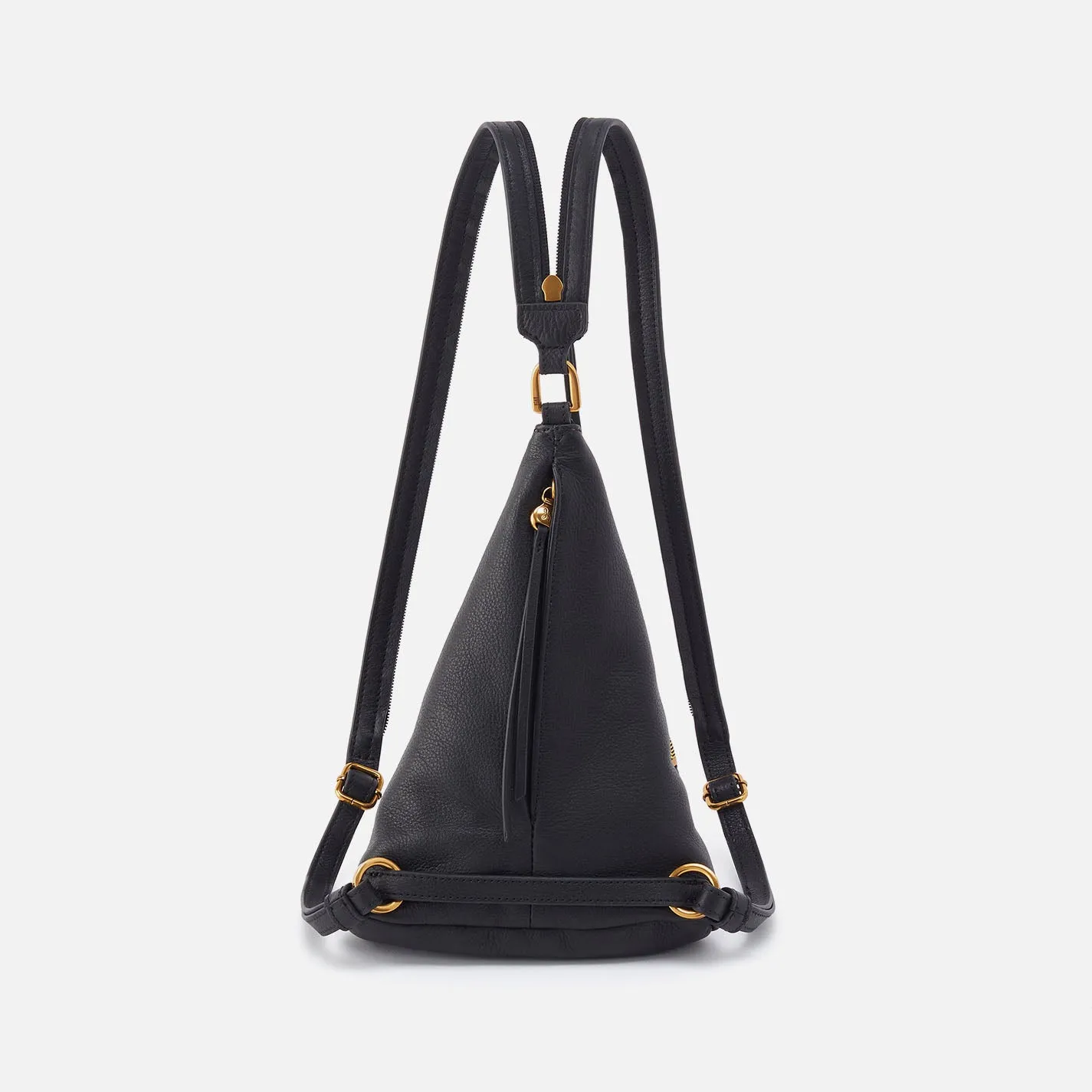 Sway Small Sling In Pebbled Leather - Black