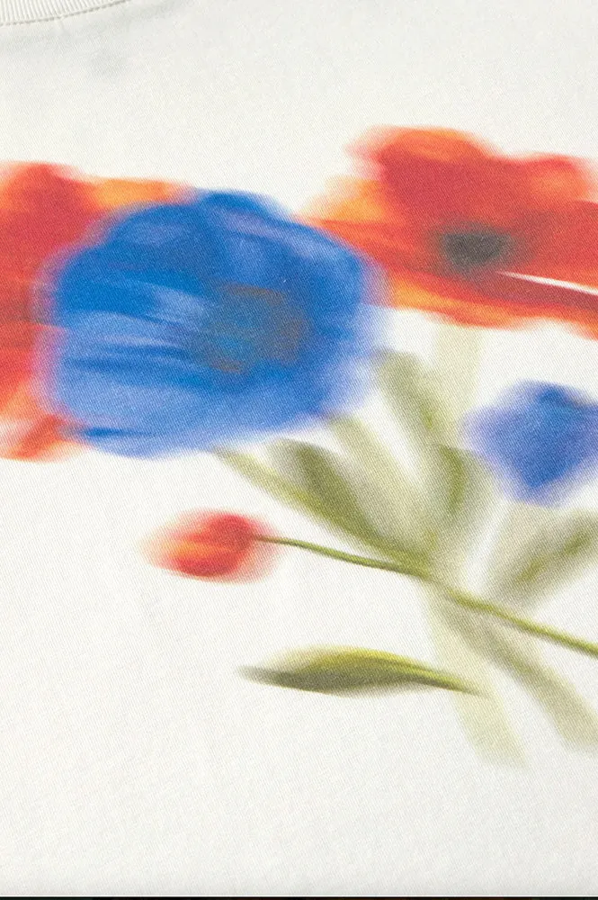 Thinking Mu Ida Blurry Flower T-Shirt