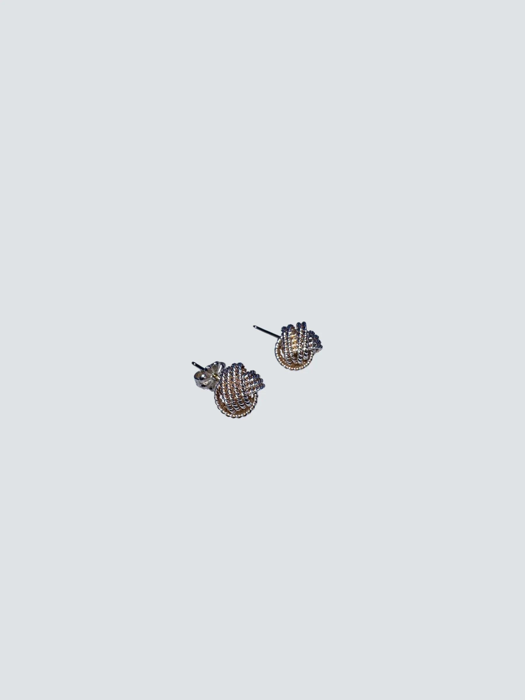 Tiffany and Co. Sterling Silver Knot Stud Earrings