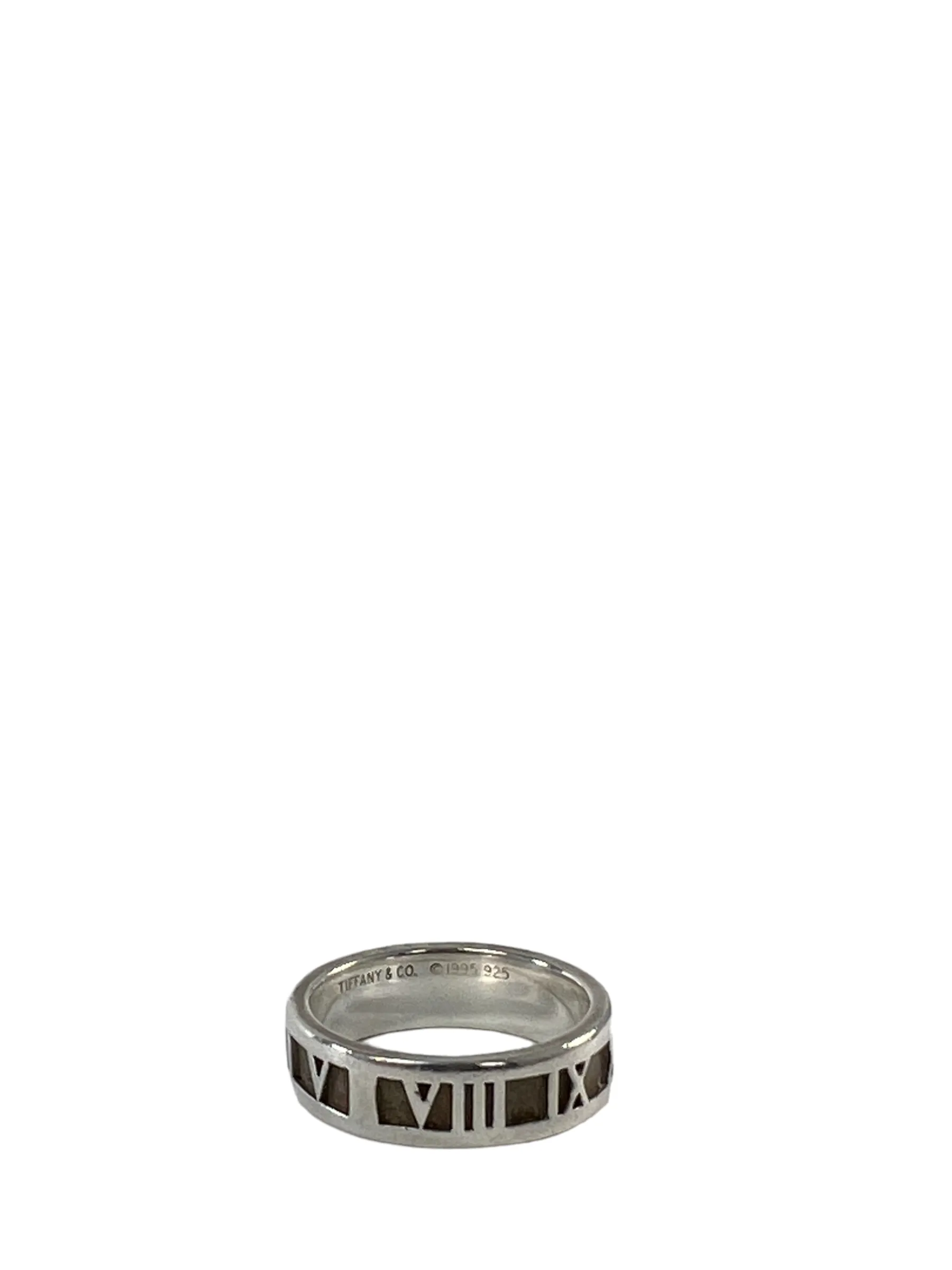 Tiffany and Co Sterling silver Roman numeral ring