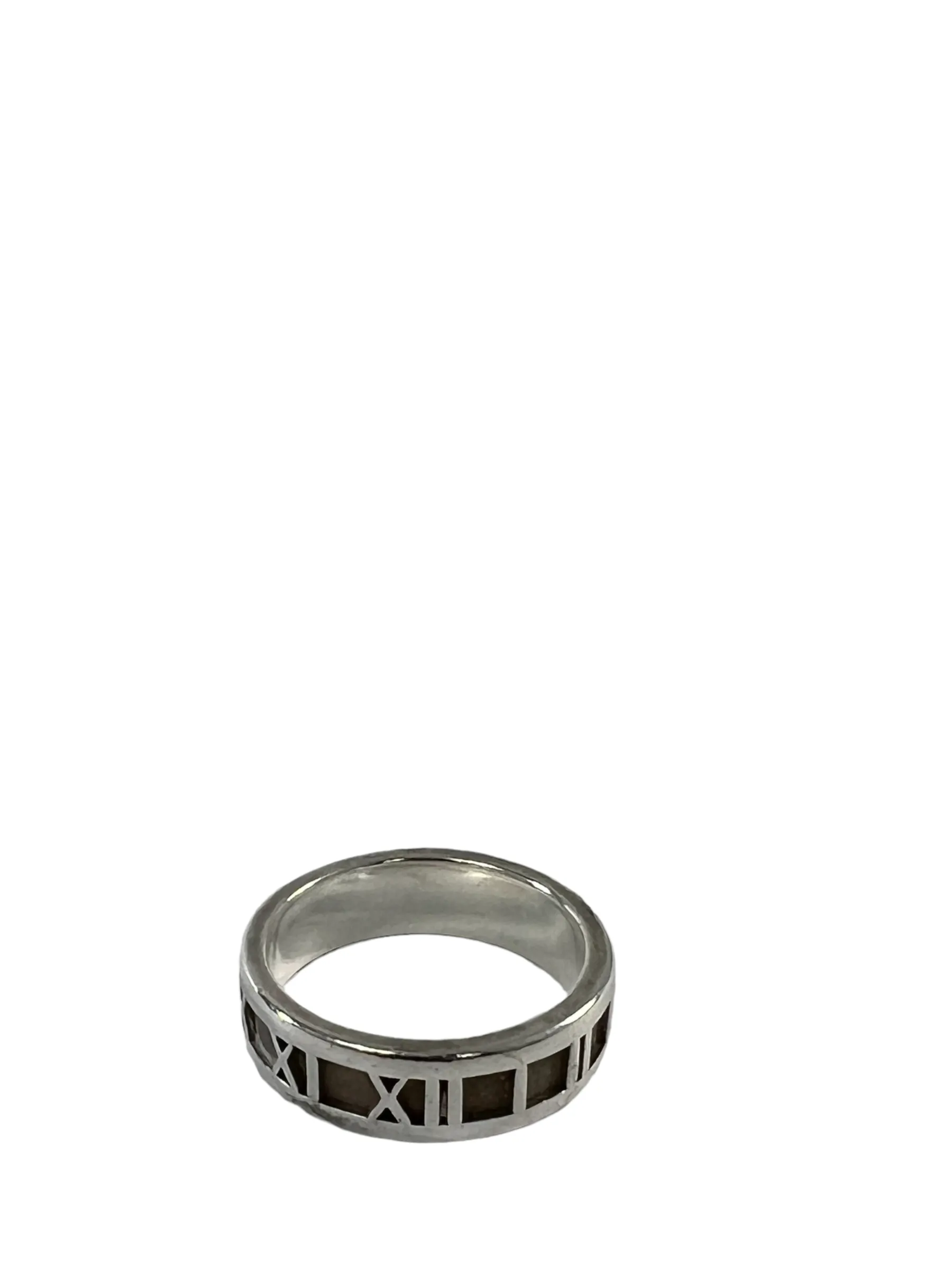 Tiffany and Co Sterling silver Roman numeral ring