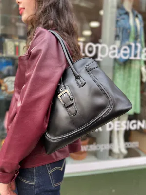 Tod's Black Leather Tote