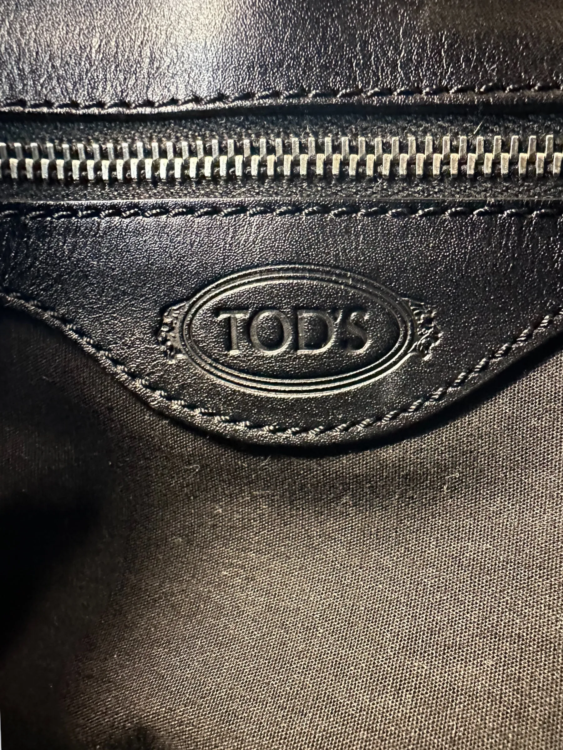 Tod's Black Leather Tote
