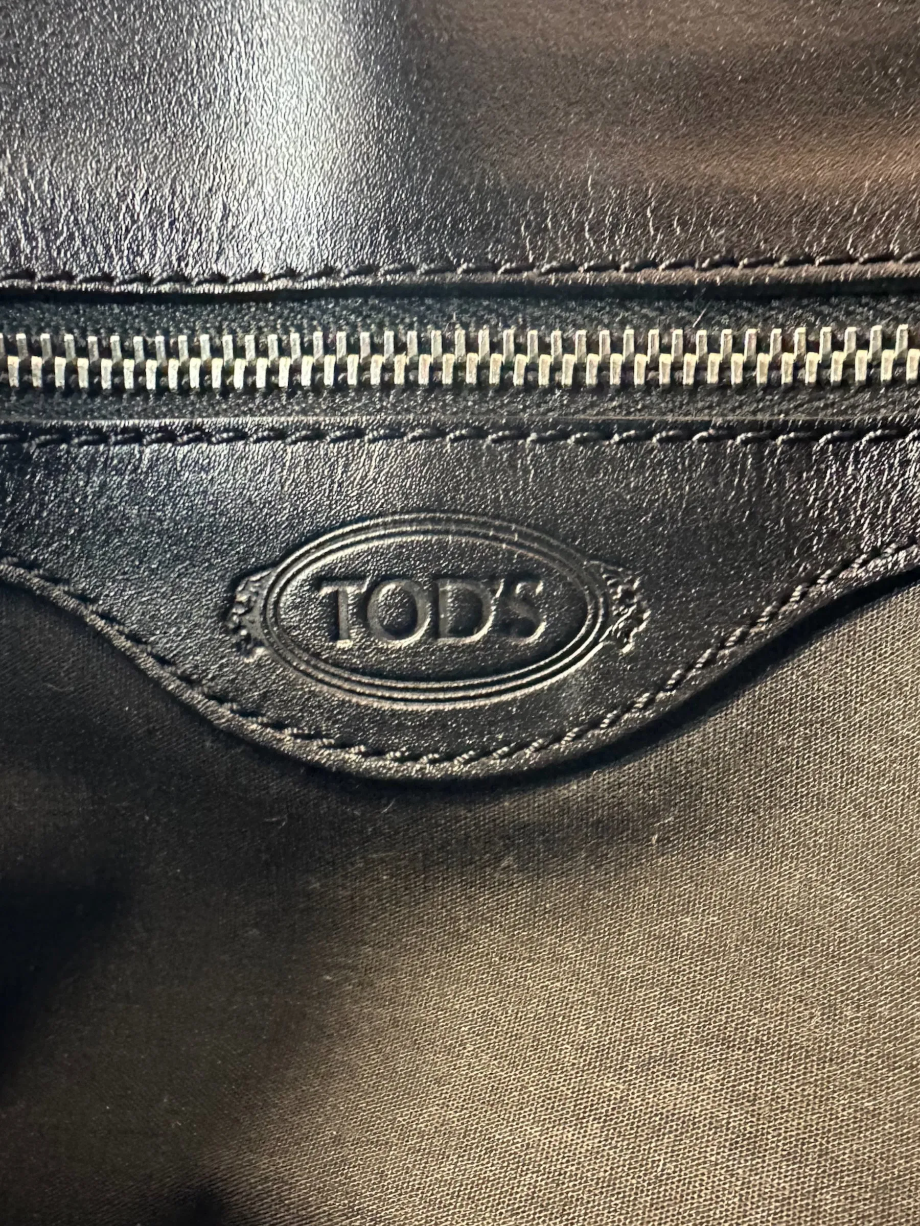 Tod's Black Leather Tote