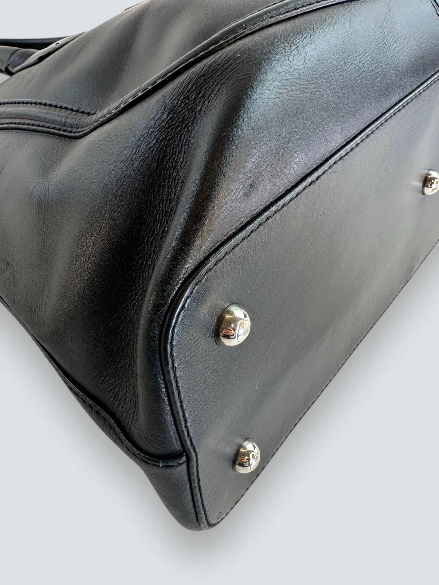 Tod's Black Leather Tote