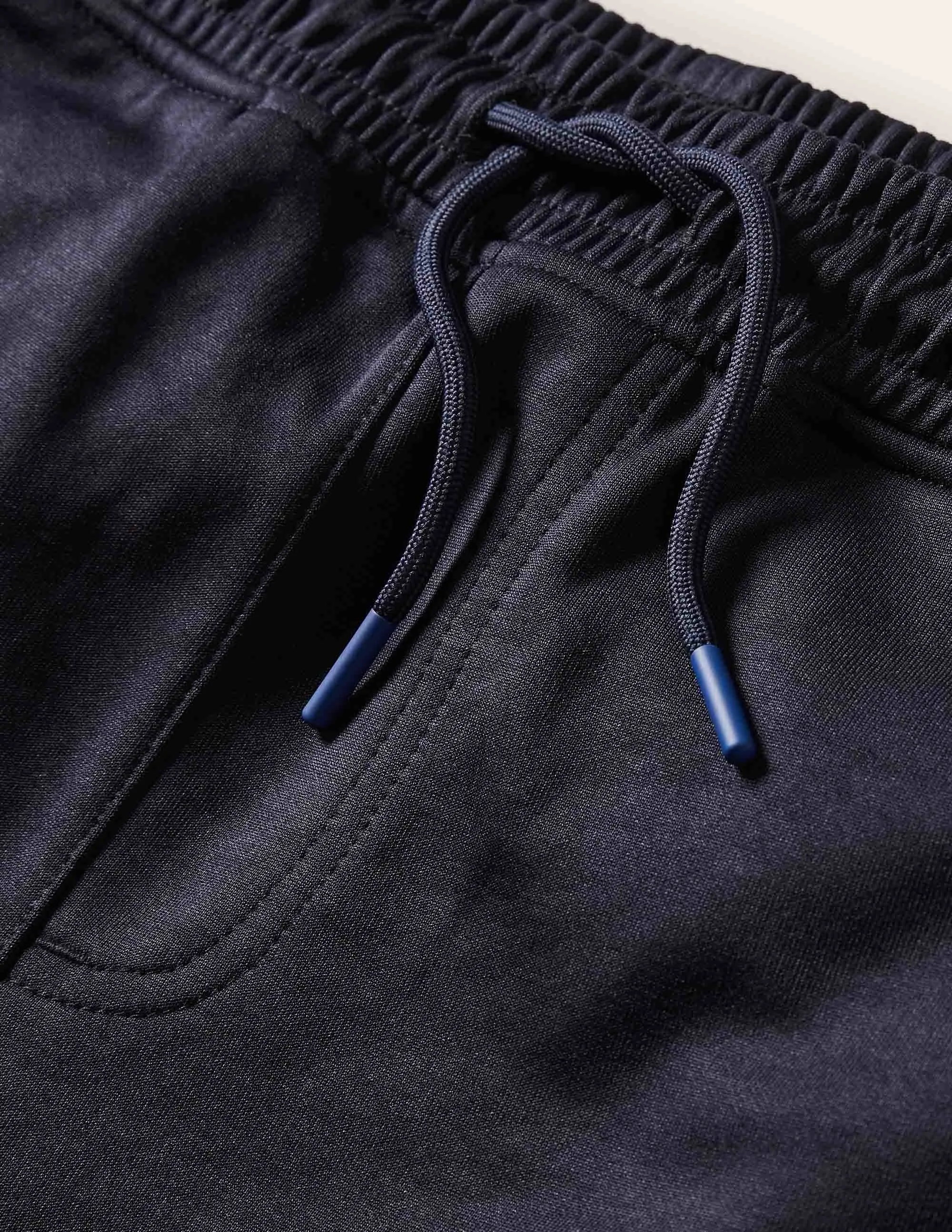 Track Jogger Shorts-Navy Colour block
