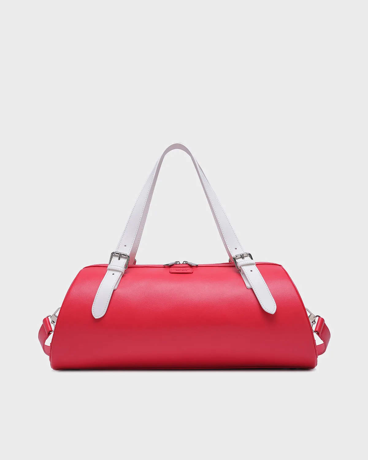 Two-Tone Duffle Bag in Red
