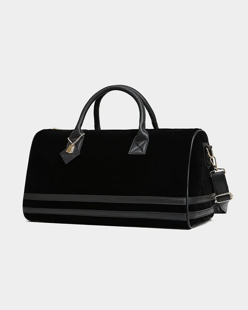 Velvet Travel Set in Black