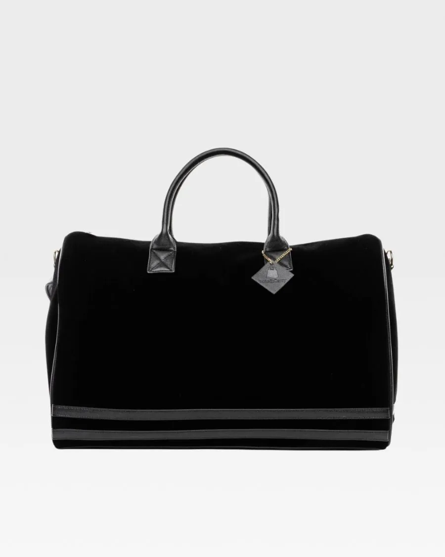 Velvet Travel Set in Black