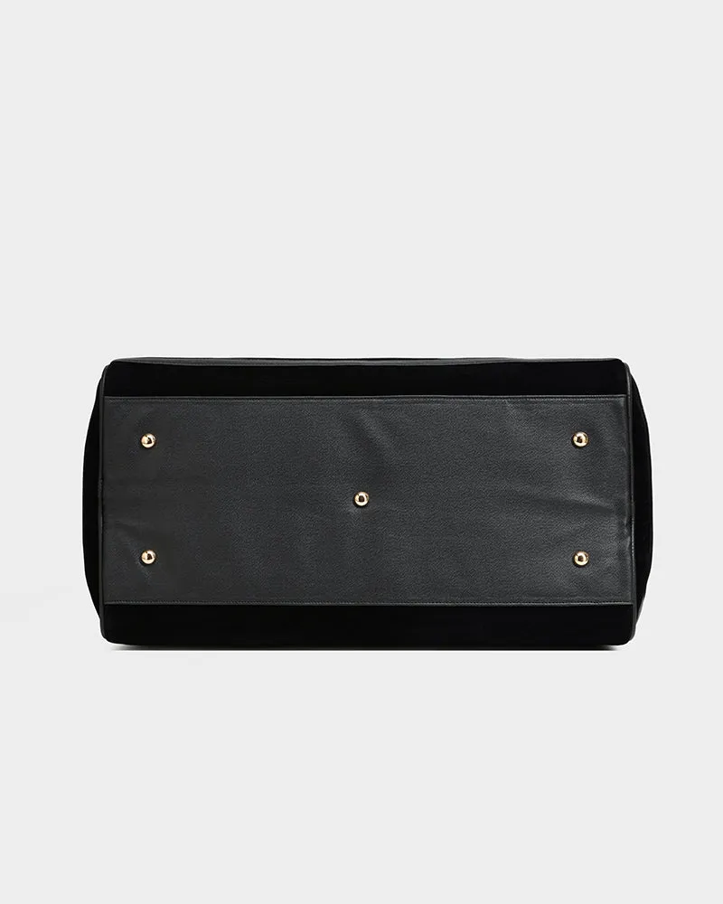 Velvet Travel Set in Black