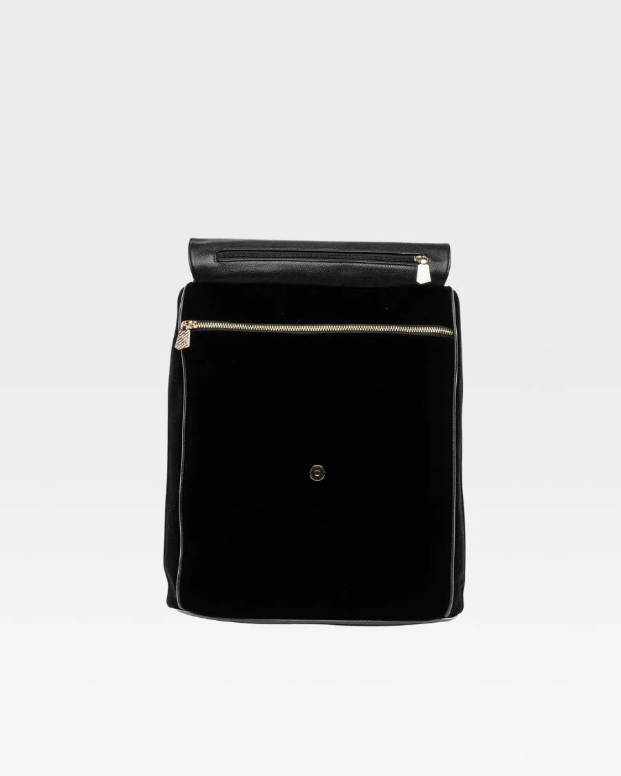 Velvet Travel Set in Black