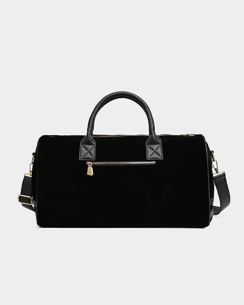 Velvet Travel Set in Black
