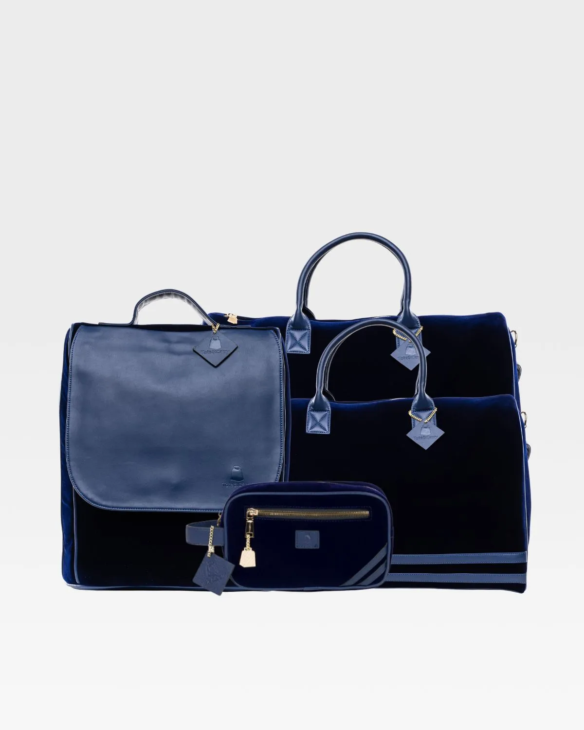 Velvet Travel Set in Royal Blue