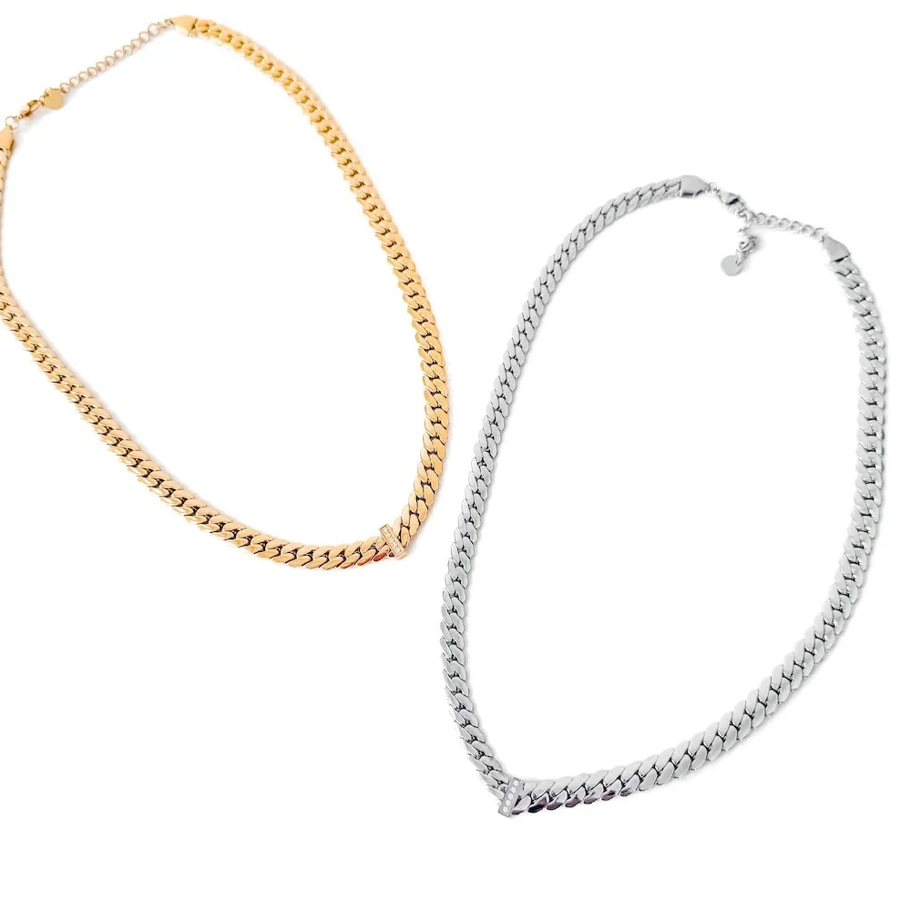 Victoria Diamond V Necklace - WATERPROOF